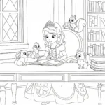 coloriage Princesse Sofia à imprimer