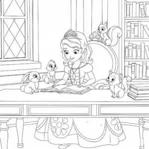 coloriage Princesse Sofia à imprimer