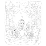 coloriage Princesse Sofia à imprimer pour enfant de 6 ans