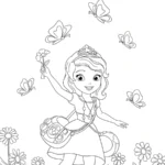 coloriage Princesse Sofia pour enfants