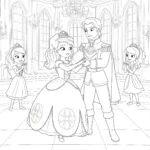 coloriage Princesse Sofia pour enfant gratuit