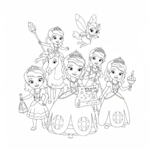coloriage Princesse Sofia à imprimer