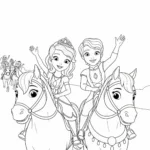 coloriage Princesse Sofia et dessins