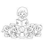 coloriage Professeur a dessiner en ligne