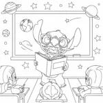 coloriage Professeur à imprimer gratuitement