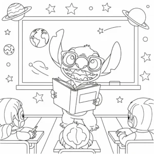 coloriage Professeur à imprimer gratuitement