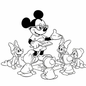 coloriage Professeur pour enfant de 10 ans