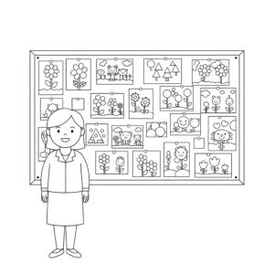 télécharger coloriage Professeur gratuit