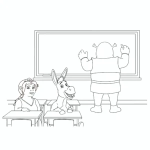 coloriage Professeur à imprimer a4