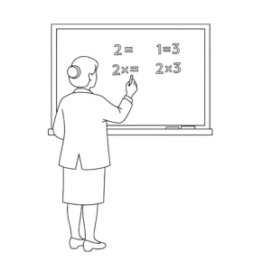 coloriage Professeur en ligne