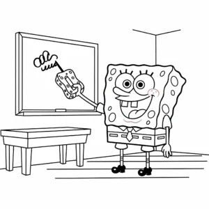 coloriage Professeur gratuit pour enfants