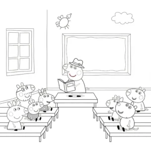 coloriage Professeur pour enfants a imprimer