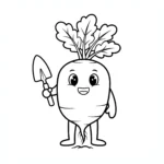 coloriage Radis d