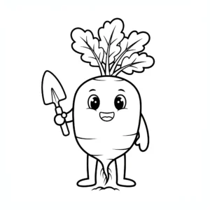 coloriage Radis d