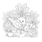 coloriage Radis pour enfant à imprimer