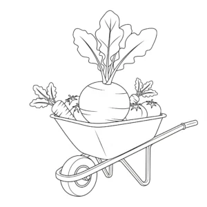 coloriage Radis a imprimer gratuitement