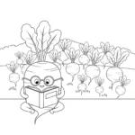 coloriage Radis à imprimer gratuit
