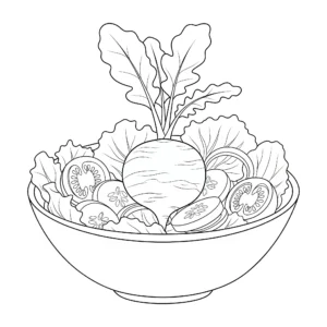 a imprimer coloriage Radis gratuit