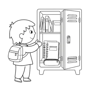 coloriage Retour à L’école en ligne pour enfant