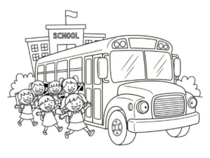 coloriage Retour à L’école à imprimer gratuit