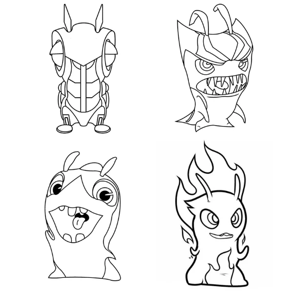 Tranh tô màu Slugterra