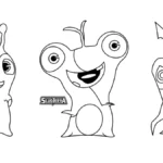 coloriage Slugterra pour bebe a imprimer