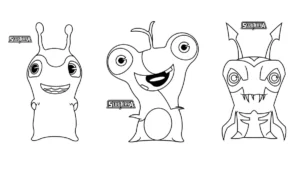 coloriage Slugterra pour bebe a imprimer
