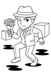 coloriage Spy x Family pour enfant a imprimer gratuit