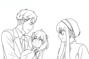 coloriage Spy x Family pour enfant à imprimer