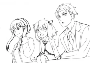 coloriage Spy x Family gratuit pour enfants