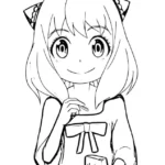 image de coloriage Spy x Family pour enfant