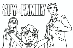coloriage Spy x Family gratuit pour enfants