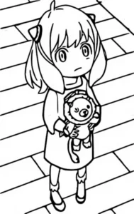 coloriage Spy x Family à imprimer pour enfant de 10 ans