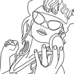 coloriage Stranger Things pour enfants à imprimer