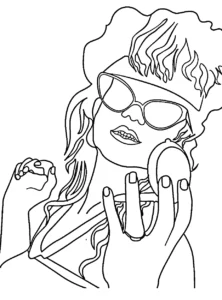 coloriage Stranger Things pour enfants à imprimer