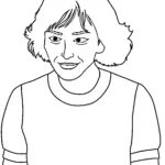coloriage Stranger Things à imprimer pour enfant de 8 ans