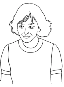 coloriage Stranger Things à imprimer pour enfant de 8 ans