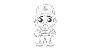 coloriage Stranger Things pour bebe a imprimer