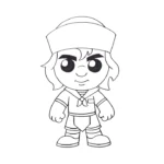 coloriage Stranger Things pour enfant de 7 ans