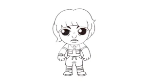 coloriage Stranger Things a colorier en ligne
