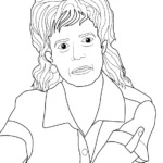 coloriage Stranger Things à imprimer pour enfant de 8 ans