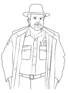 coloriage Stranger Things pour enfants à imprimer
