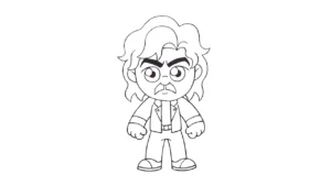 coloriage Stranger Things gratuit a imprimer