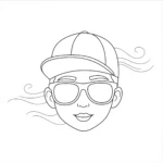 coloriage Visage pour enfant de 8 ans