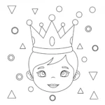 coloriage Visage a imprimer pour enfant de 4 ans