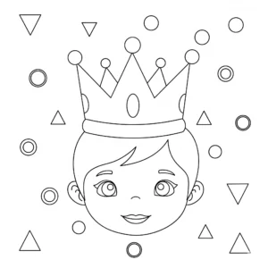 coloriage Visage a imprimer pour enfant de 4 ans