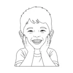 coloriage Visage a colorier en ligne gratuitement