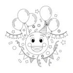 coloriage Visage educatif pour enfant