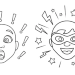 coloriage Visage educatif pour enfant
