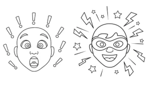 coloriage Visage educatif pour enfant